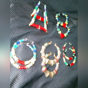 AROUND THE WAY BAMBOO EARRINGS